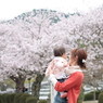 生まれてはじめてのお花見♪