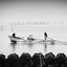 松江百景　朝靄の出漁　宍道湖
