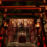 白笹稲荷神社　夜の輝き