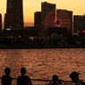 みなとみらいの夕焼け