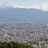 富士をのぞむ土地　甲府盆地