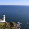 海の向こうに恵山岬が