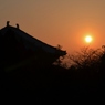 東大寺の夕日