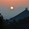東大寺の夕日ー２