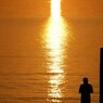 黄金色の夕陽