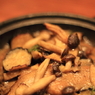 茄子、魚の料理