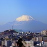 朝の陽の富士