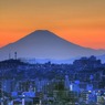 夕暮れ富士
