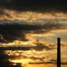 sunset and chimney