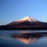 山中湖の夜明け