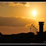 夕方の山口宇部空港