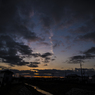 近所の夕焼け