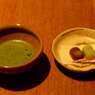 和菓子とお茶で休憩