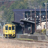 豊後森駅にて