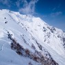 西黒尾根から谷川岳の双耳峰を望む