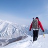 白毛門を望む下山道