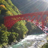 宇奈月駅周辺の黒部鉄橋！