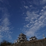 蒼い空、白い雲、大洲の秋…