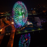 横浜の夜景　真夜中の観覧車