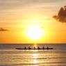 sunset and boat