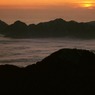 雲海　　・・沈む夕陽　