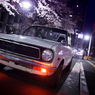 桜と車とビル1