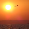 夕日と飛行機09