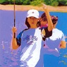 釣りをする子供