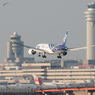 ７８７着陸します