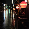 雨の祇園