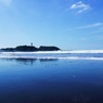 Foreshore of Shonan coast park of low ti