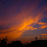 the sky is looking at the world