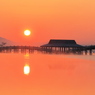 津軽富士見湖の夜明け2014