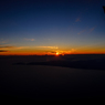 夕日と北海道