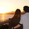 角島大橋（カップルの後ろから）
