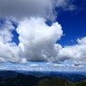 初秋の伊吹山－湧き立つ雲