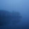 霧の千丈寺湖