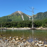 梓川と焼岳