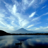 秋空2014：富士と雲
