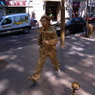 Golden Man in Barcelona