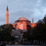 トルコ　イスタンブール　夕焼けのアヤ・ソフィア