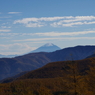 入笠山より富士山を望む