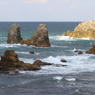 日本海の波