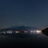 オリオン座と富士山