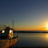秋の播磨灘に沈む夕日１１