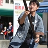 龍馬まつりin桂浜　帯屋町筋ジュニア隊　フラフって重い