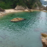 水と砂が綺麗な海岸です
