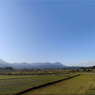 霧島連山と田園風景
