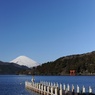 芦ノ湖から望む富士