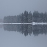 幻の湖　雪の日